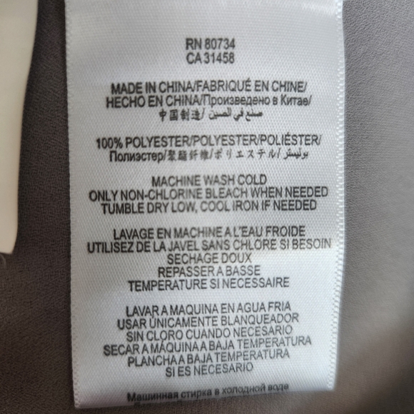 BCBGMaxazria Color Block Contemporary Sleeveless Asymmetrical Cut Out Tunic M - Picture 13 of 13